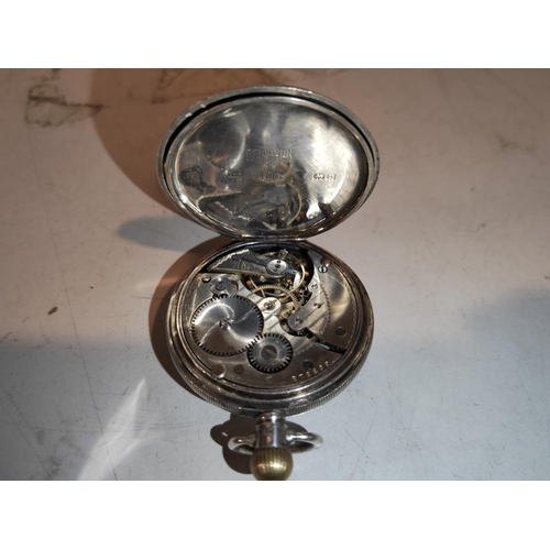 255 - Waltmark Solid Silver Cased Pocket Watch 1922