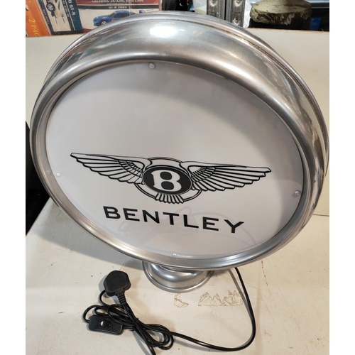 262 - Modern Bentley Petrol Globe Light Working