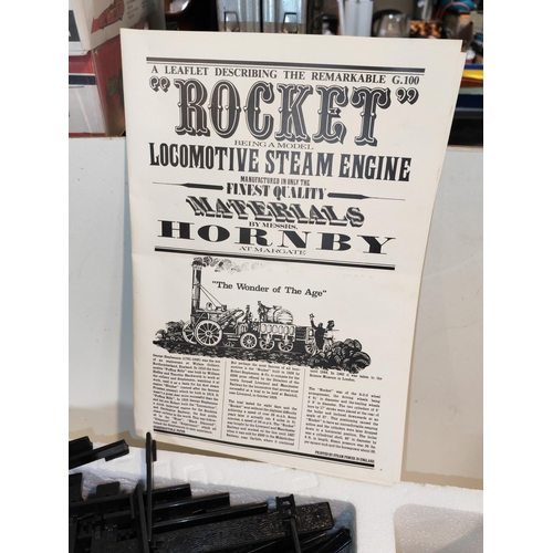 266 - Hornby Railways Stephenson'S Rocket Live Steam Train Set Boxed