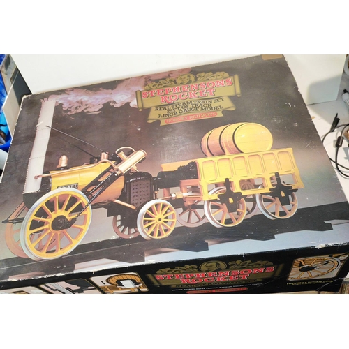 266 - Hornby Railways Stephenson'S Rocket Live Steam Train Set Boxed