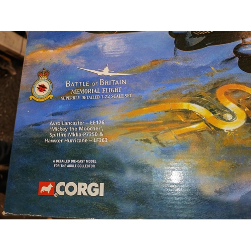 267 - Corgi The Aviation Archive Battle Of Britain Memorial Flight 1:72 Scale Set Boxed