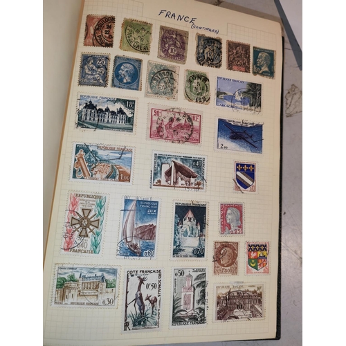 270 - Vintage Stamp Collection In Green Album