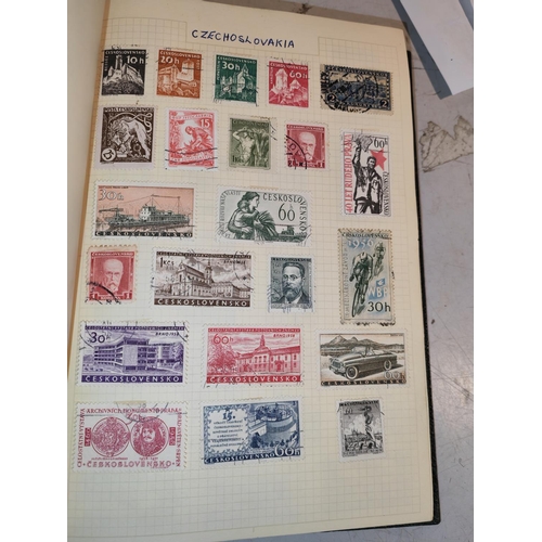 270 - Vintage Stamp Collection In Green Album