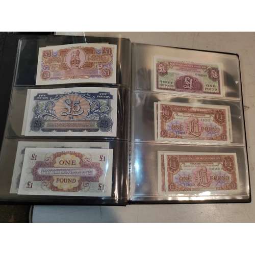 281 - Collection Vintage Military Bank Notes