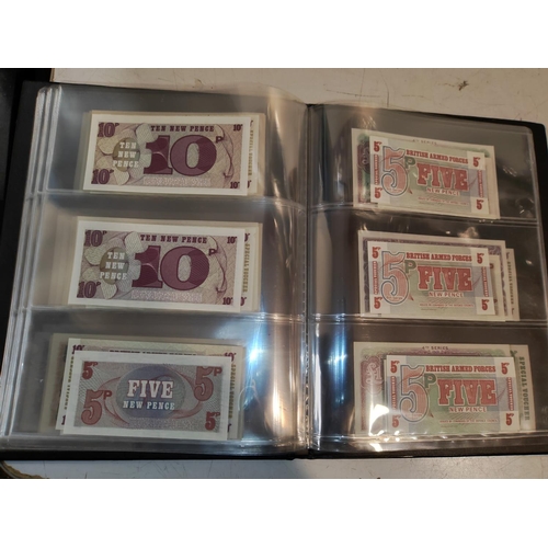 281 - Collection Vintage Military Bank Notes