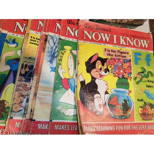 297 - Selection Of 1970S Walt Disney Now I Know Magazine