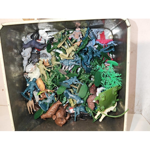 307 - Collection Of Plastic Figures Animals, Soldiers Etc 1960S