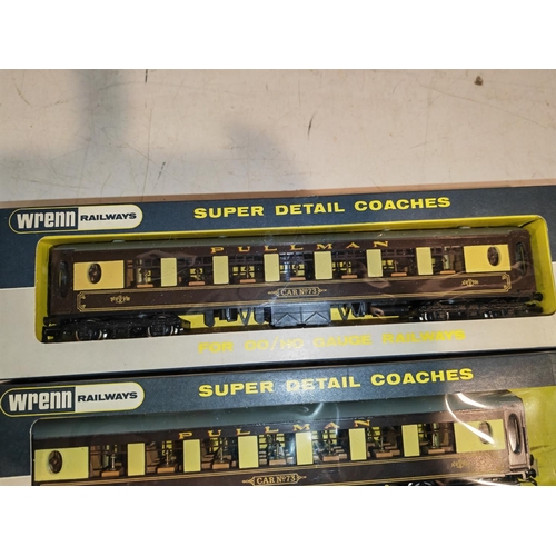 312 - 2 Wrenn Railways Carriages Both W6001 Pullman 2Nd Class No73