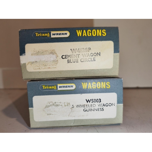 319 - Wrenn Railways Cement Wagon No W4626P + Wrenn Railways 6 Wheeled Wagon No W5003 Both Boxed