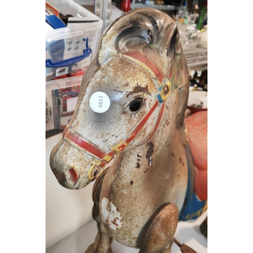 341 - Triang Mobo Vintage 1950'S Tin Plate Walking Horse