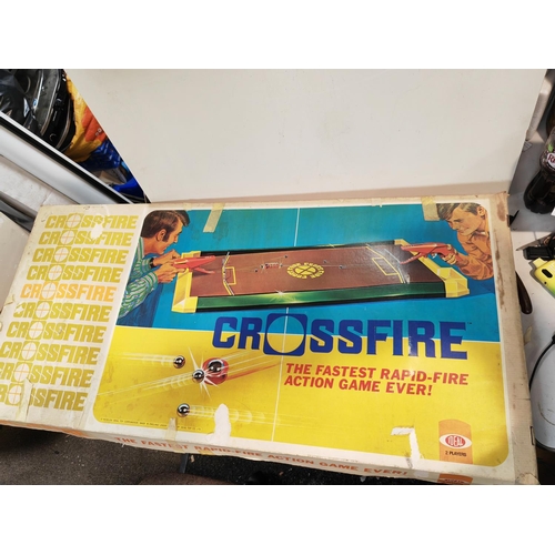 352 - Ideal Crossfire 2 Player Game Boxed Approx. Box Size 48Cm X 101Cm