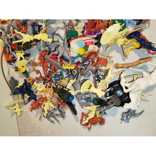 361 - Box Of Plastic Toy Soldiers, Animals Plus Others