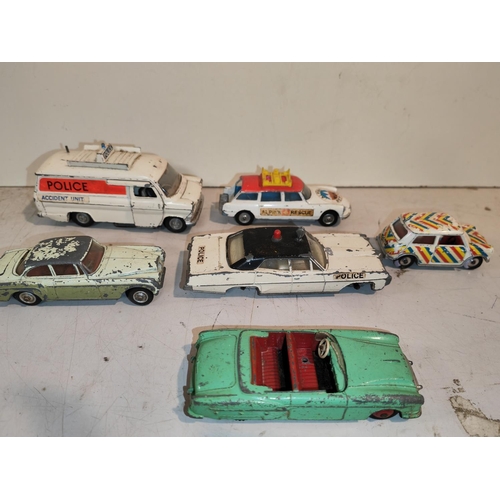 363 - 5 Dinky Diecast Cars Plus One Corgi