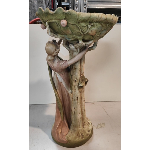 375 - Large Royal Dux Lady Centre Piece Approx. Height 42Cm