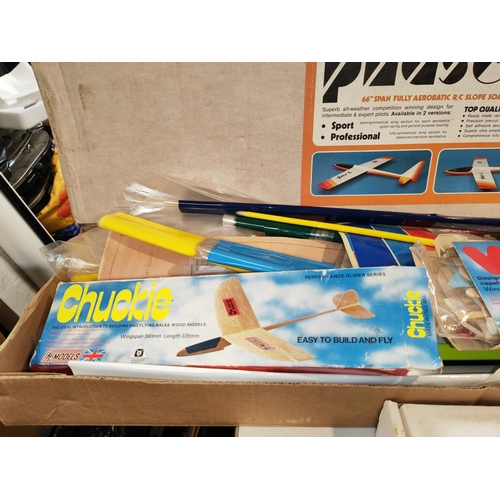 381 - Box Of Model Airplane Accessories