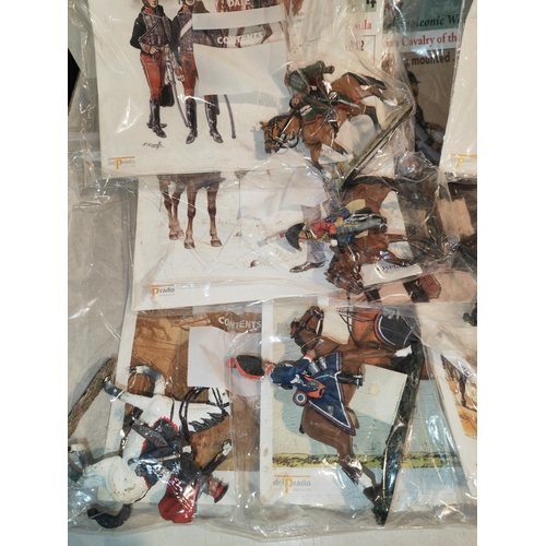 383 - 8 Del Prado Soldiers On Horses With Magazines