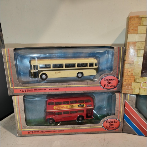 392 - Corgi The Original Omnibus Company Diecast Bus Om40501 Plus 3 Efe Diecast Buses Model No 18608, 3220... 