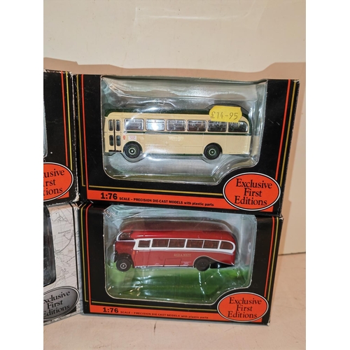 394 - 4 Boxed Efe Diecast Buses No'S 27209, 24319, 27811A, 26803