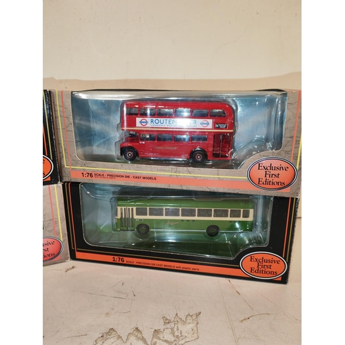 397 - 4 Boxed Efe Diecast Buses No'S 30303, 25207, 25602, 15635B