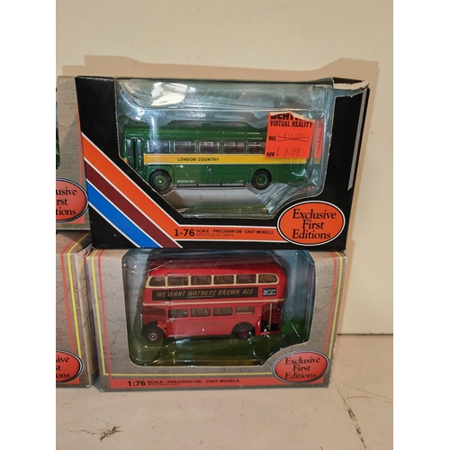 402 - 4 Boxed Efe Diecast Buses No'S 23202, 16406A, 29902, 34101