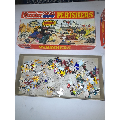 406 - 2 Vintage Children's Perisher Jigsaw Puzzles Unchecked