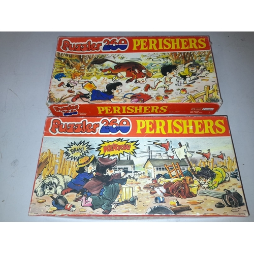 406 - 2 Vintage Children's Perisher Jigsaw Puzzles Unchecked