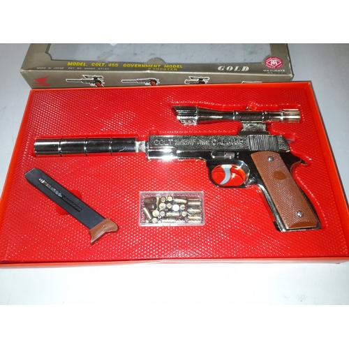 407 - Spider Fully Automatic Model Colt 455 Toy Gun In Box