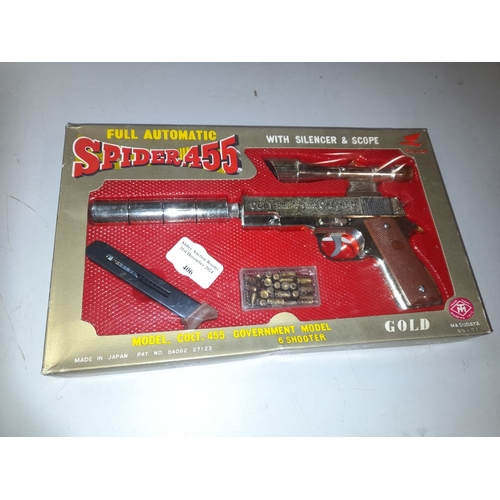 407 - Spider Fully Automatic Model Colt 455 Toy Gun In Box