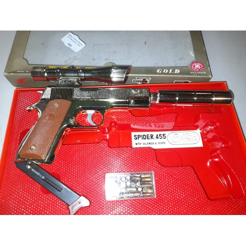 407 - Spider Fully Automatic Model Colt 455 Toy Gun In Box