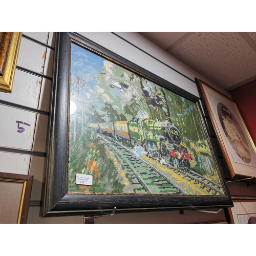 115 - Framed Tapestry Of The A22 Train