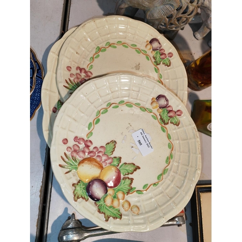 505 - 3 A J Wilkinson Leaf And Berry Patterned Plates