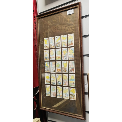 100 - 2 Framed Sets Of Cigarette Of Counties & Horses From The 1930'S