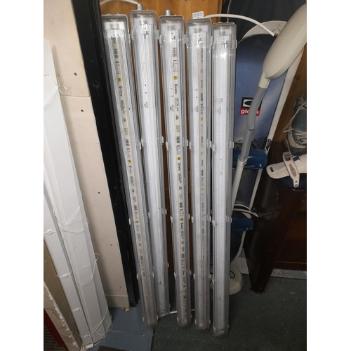 63 - 5 Dust Proof Fluorescent Lights Approx. 62