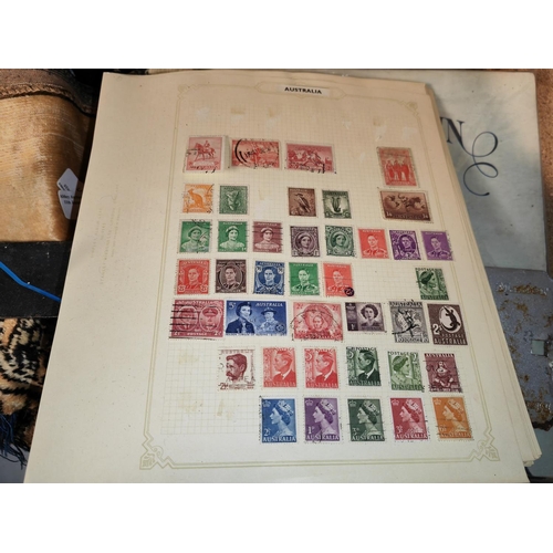 610 - Large Box Of Stamps Cover Etc