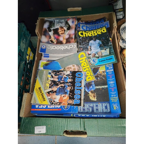 629 - Approx 300 Chelsea Football Programmes 1980-2014, All Home Fixtures X Boxes