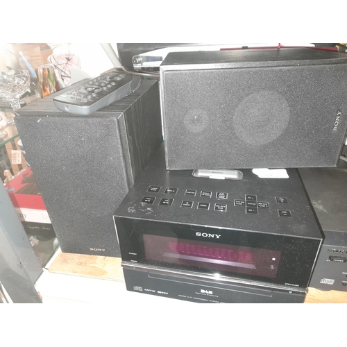 670 - Sony Pms/Micro Hi Fi Cd & Dab Radio + Remote Control Working