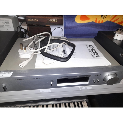 672 - Akai Stereo Tuner Model At/K22\L Working