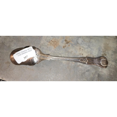 357 - Kings Pattern Stilton Scoop, Silver Plated