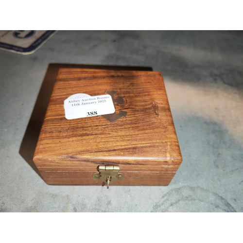 388 - Brass Compass In Box