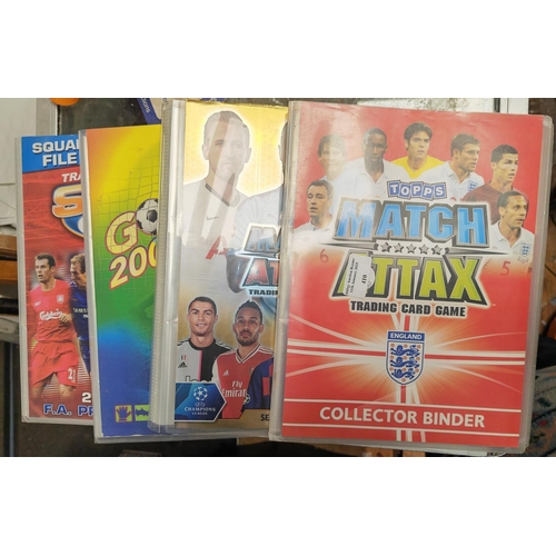 410 - 2 Albums Of Match Attax Cards Plus 2 Others