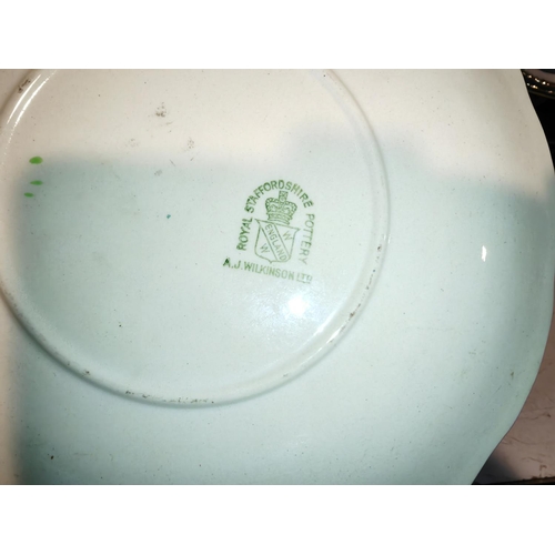 495 - 3 A J Wilkinson Leaf And Berry Patterned Plates