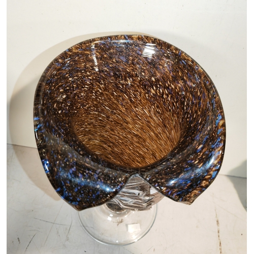 522 - Brown Studio Glass Vase