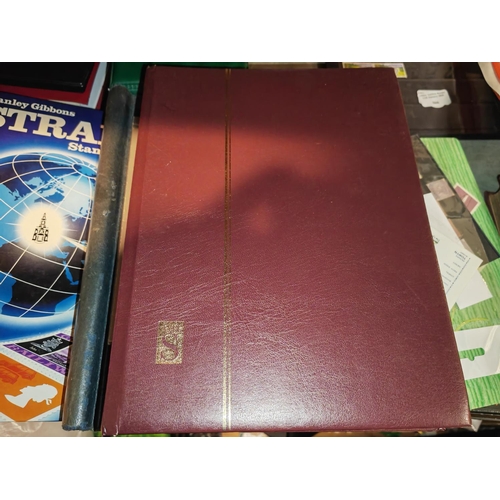 567 - Selection Of Stamp Albums, Presentation Packs Loose Stamps And Books