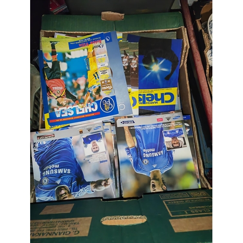 629 - Approx 300 Chelsea Football Programmes 1980-2014, All Home Fixtures X Boxes