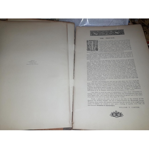 22 - Book Antiquities Warwickshire Part Birmingham & Aston By William Dugdale, 1891, Disbound No Spine, E... 