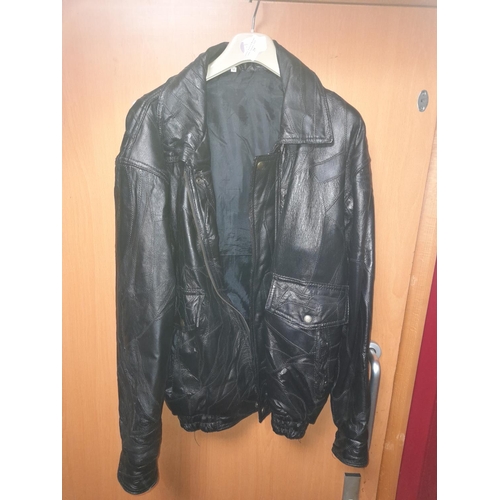 29 - Black Leather Jacket