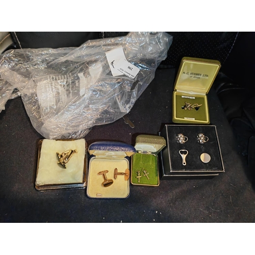 290 - Selection Of Cased Jewellery, Including Cuff Links, Ear Rings