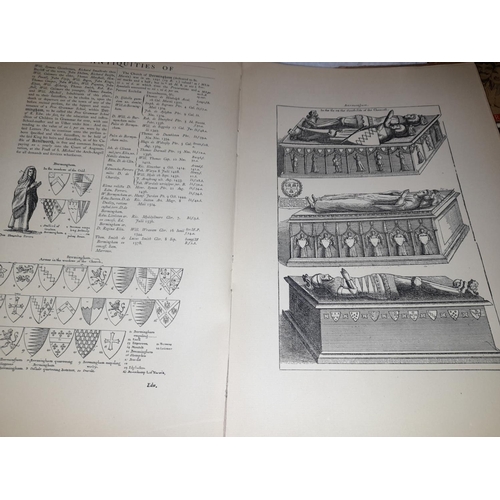 22 - Book Antiquities Warwickshire Part Birmingham & Aston By William Dugdale, 1891, Disbound No Spine, E... 