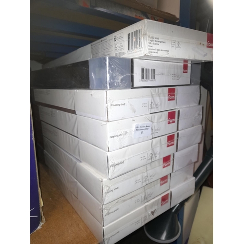 33 - 8 Factory Sealed Floating Shelves