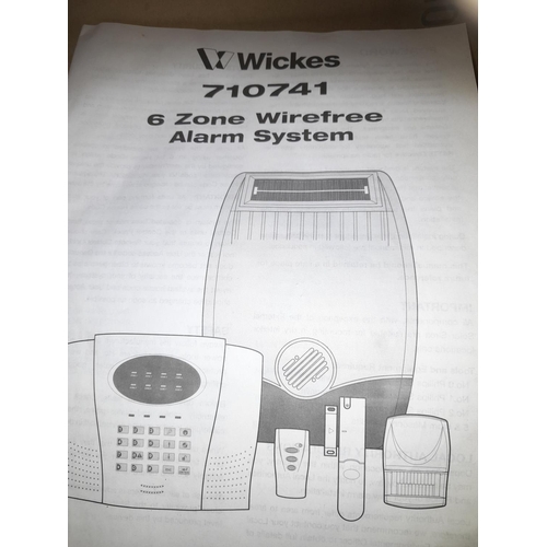 36 - Wickes 6 Zone Alarm Boxed